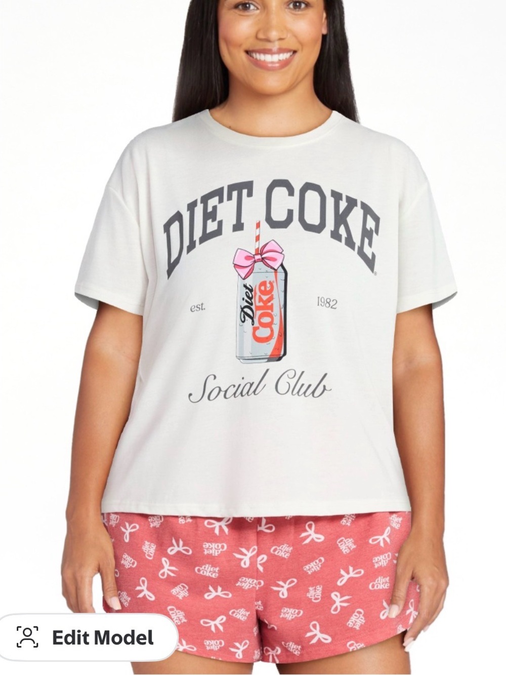 Girly Diet Coke & Bow Shorts—Medium